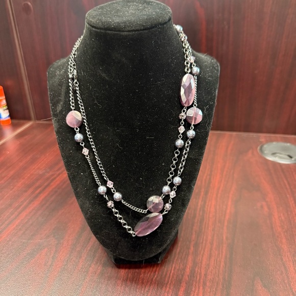 Avon long cat’s eye faceted Multi-Strand Necklace NIB vintage 2007 - Picture 8 of 8